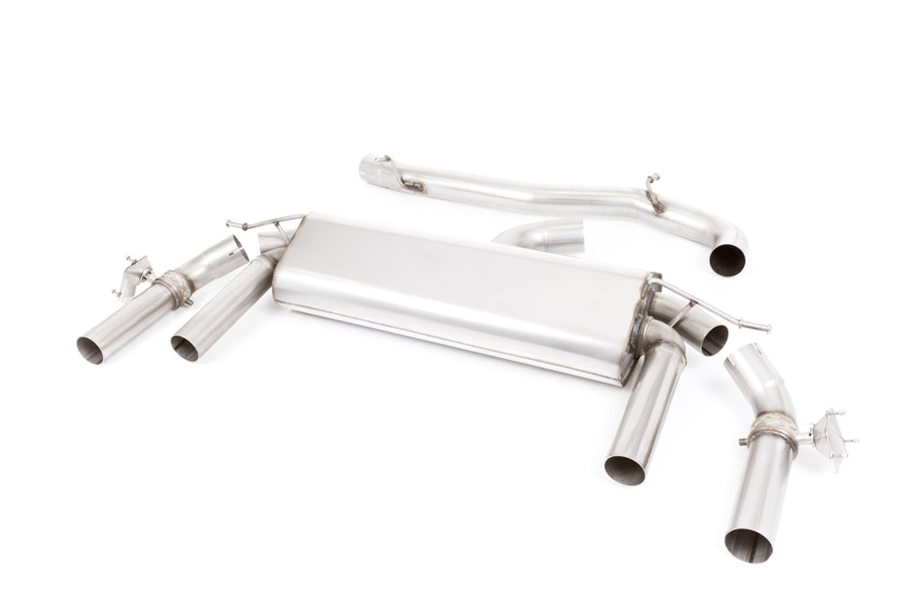Seat Ateca Cupra 300 4Drive (GPF Models) - Non-Resonated (Louder) GPF/OPF-Back Exhaust System with GT-100 Burnt Titanium Trims