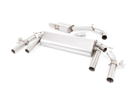 Seat Ateca Cupra 300 4Drive (GPF Models) - Resonated (Quieter) GPF/OPF-Back Exhaust System with GT-100 Cerakote Black Trims