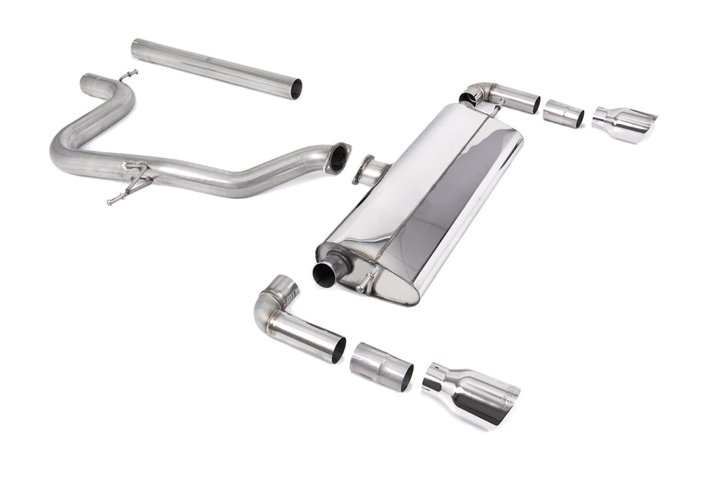 Seat Leon Cupra R 310ps - Non-Resonated (Louder) Cat-Back Exhaust System with GT-100 Polished Trims