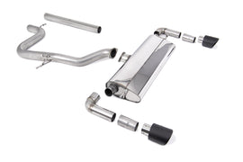 Seat Leon Cupra R 310ps - Non-Resonated (Louder) Cat-Back Exhaust System with JET-100 Carbon Fibre Trims