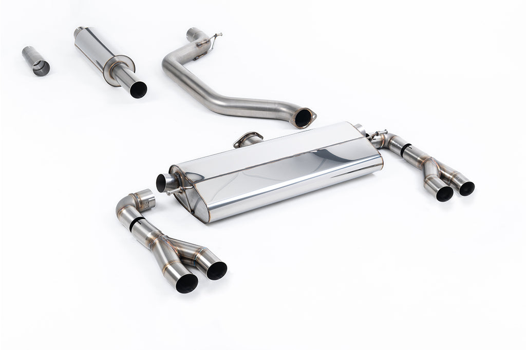 Seat Leon Cupra MK4 300ps (GPF Models) - Resonated (Quieter) 80mm OPF/GPF Back System - Fits to OE Tips