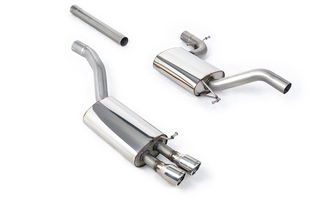 Skoda Octavia vRS 2.0 TSI/2.0T FSI - Resonated (Quieter) Cat-Back Exhaust System with Twin Polished Trims
