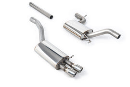 Skoda Octavia vRS 2.0 TSI/2.0T FSI - Resonated (Quieter) Cat-Back Exhaust System with Twin Polished Trims