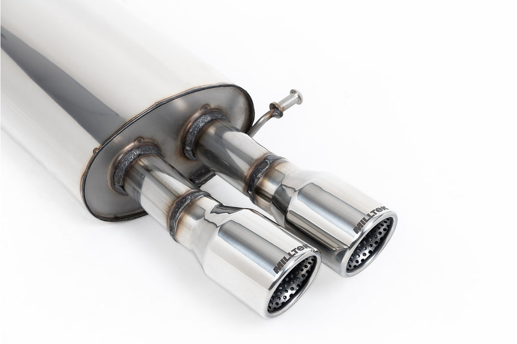 Skoda Octavia vRS 2.0 TSI/2.0T FSI - Resonated (Quieter) Cat-Back Exhaust System with Twin Polished Trims