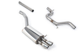 Skoda Octavia vRS 2.0 TSI/2.0T FSI - Non-Resonated (Louder) Cat-Back Exhaust System with Twin Polished Trims