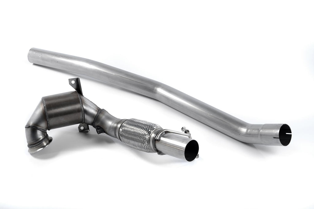 Seat Leon ST Cupra &amp; Skoda vRS 2.0 TSI - Stainless Steel Cast Large Bore Downpipe with Hi-Flow Sports Catalyst (For Milltek Race Cat-Back)