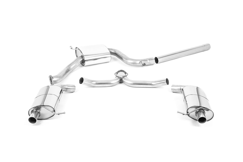 Skoda Octavia vRS 2.0 TSI 245ps (GPF &amp; Post Facelift Models) - Resonated (Quieter) Cat Back Exhaust System - Uses OE Tips