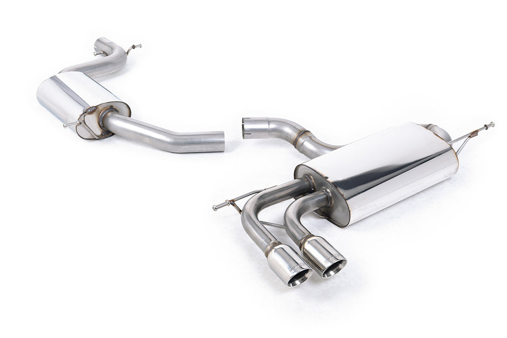 VW Scirocco GT 2.0 TSI 200ps - Resonated (Quieter) Cat-Back Exhaust System with Twin GT80 Trims