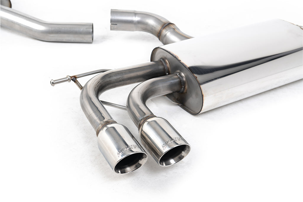 VW Scirocco GT 2.0 TSI 200ps - Resonated (Quieter) Cat-Back Exhaust System with Twin GT80 Trims