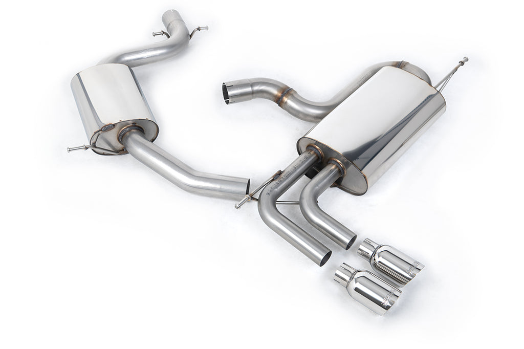 VW Golf Mk5 GTi Edition 30 2.0T - Resonated (Quieter) Cat-Back Exhaust System with Polished Tips