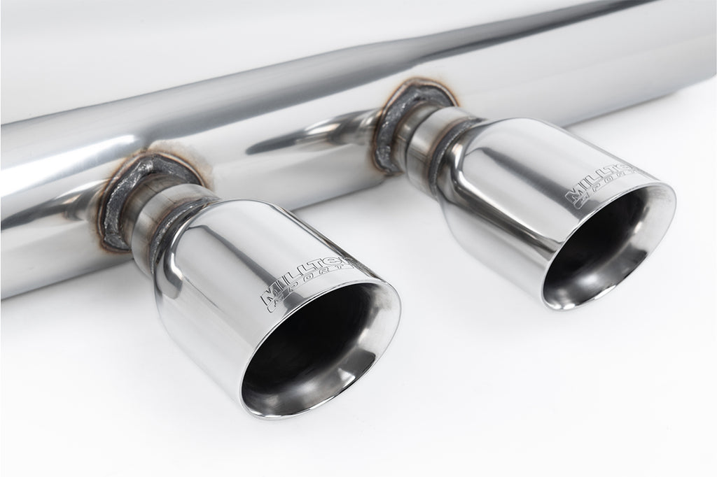 VW Golf Mk5 2.0 TDI 140PS - Non-Resonated (Louder) Cat-Back Exhaust System with Dual GT100 Trims (For R32 Valance)