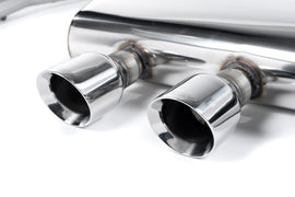 VW Golf GTi Mk5 - Non-Resonated (Louder) Cat-Back Exhaust System with GT100 Trims (For R32 Valance)