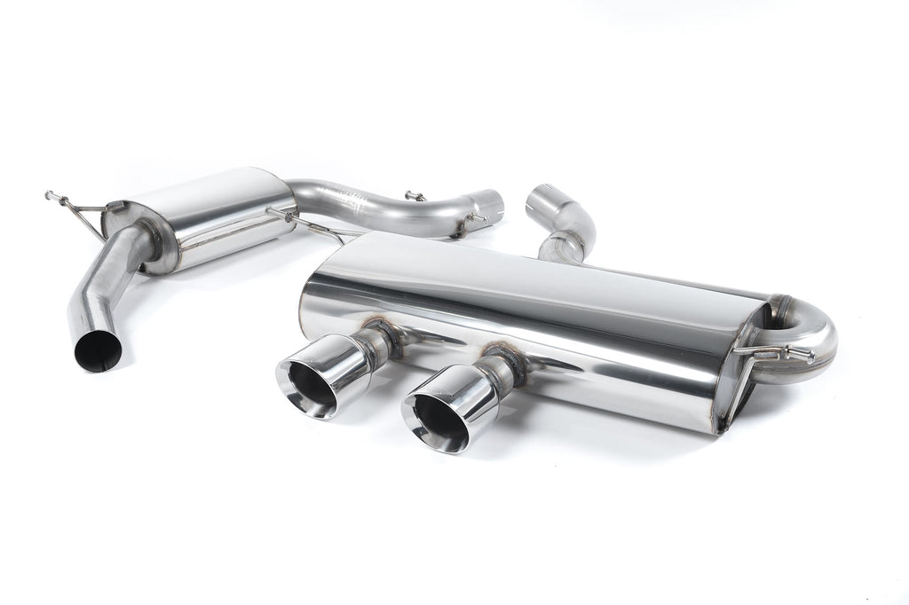 VW Golf GTi Mk5 - Resonated (Quieter) Cat-Back Exhaust System with Dual GT100 Trims (For R32 Valance)