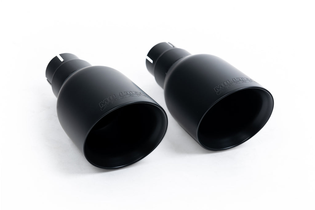 VW Golf GTi Mk6 - Resonated (Quieter) Cat-Back Exhaust System with Black GT100 Trims