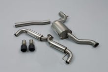 Load image into Gallery viewer, VW Golf GTi Mk6 - Part Resonated Cat-Back Race Exhaust System with Matt Black Trims