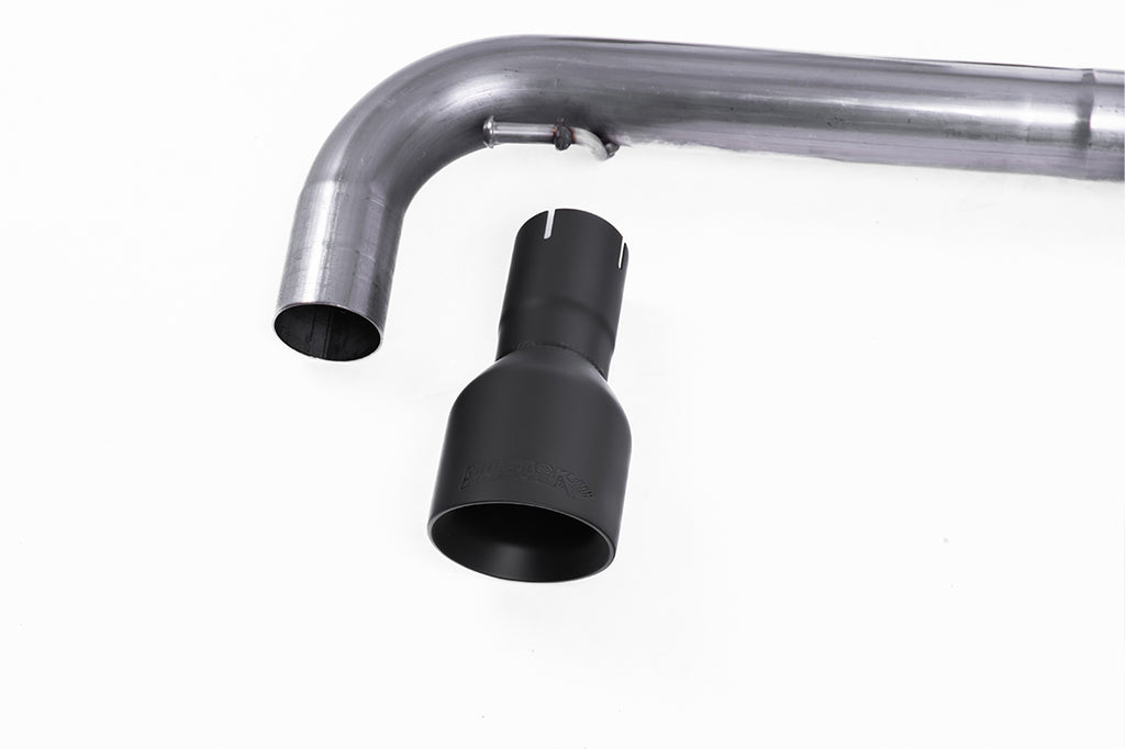 VW Golf GTI MK6/Scirocco R - Non-Resonated (Louder) Turbo-Back Exhaust System with Hi-Flow Sports Catalyst &amp; Matt Black Trims