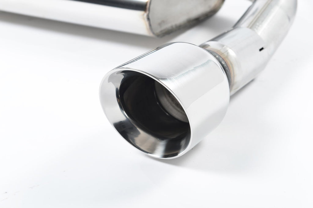 VW Golf GTI Mk7 Resonated (Quieter) Cat-Back Exhaust System with Polished Tips