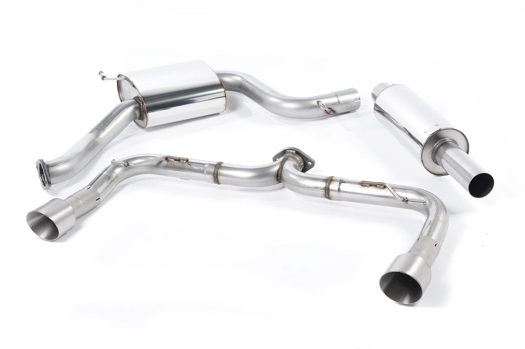 VW Golf GTI Mk7 Non-Resonated (Louder) Cat-Back Exhaust System with Titanium Tips