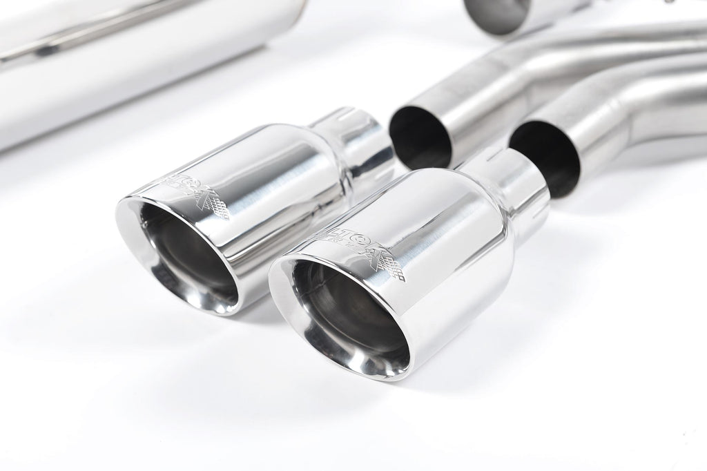 VW Golf GTI Mk7 - Resonated (Quieter) Cat-Back Exhaust System with Polished Tips