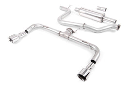 VW Golf GTD Mk7 - Resonated (Quieter) Cat-Back Exhaust System with Dual GT100 Tips (GTI Style)
