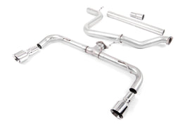 VW Golf GTD Mk7 - Non-Resonated (Louder) with Dual GT100 Tips Cat-Back Exhaust System (GTI Style)