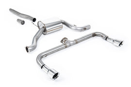 VW Scirocco GT 2.0 TSI 200ps - Non-Resonated (Louder) Cat-Back Exhaust System with Polished GT100 Tips (For Scirocco R Valance)