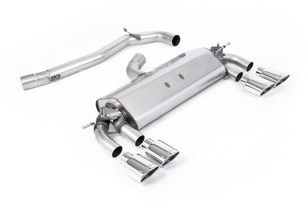VW Golf R MK7 2.0 TSI (76.2mm systems) - Non-Resonated (Louder) Cat-Back Exhaust System with Polished Oval Tips