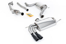 Load image into Gallery viewer, VW Golf Mk5 GTi 2.0T - Resonated (Quieter) Turbo-Back Exhaust System with Hi-Flow Sports Catalyst &amp; Cerakote Black Tips