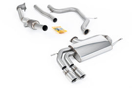 VW Golf Mk5 GTi 2.0T - Non-Resonated (Louder) Turbo-Back Exhaust System with Hi-Flow Sports Catalyst & Polished Tips