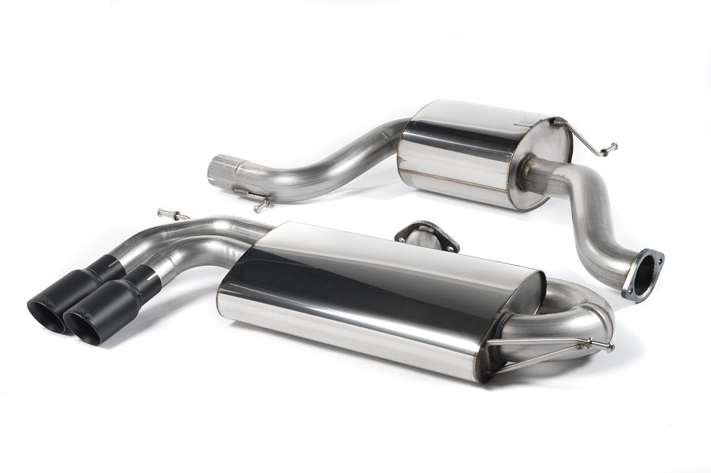 VW Golf Mk5 GTi 2.0T - Resonated (Quieter) Cat-Back Race Exhaust System with Cerakote Black Tips