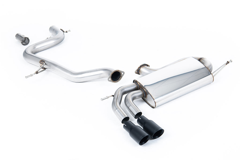 VW Golf Mk5 GTi 2.0T - Non-Resonated (Louder) Cat-Back Race Exhaust System with Cerakote Black Tips