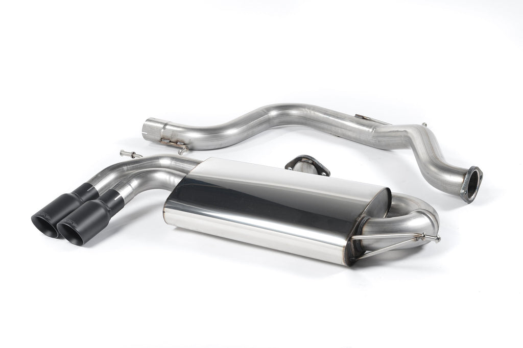 VW Golf Mk5 GTi 2.0T - Non-Resonated (Louder) Cat-Back Race Exhaust System with Cerakote Black Tips