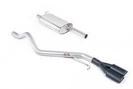 VW T5/T6 SWB - Resonated (Quieter) DPF-Back Exhaust System with Twin Black Oval Outlets