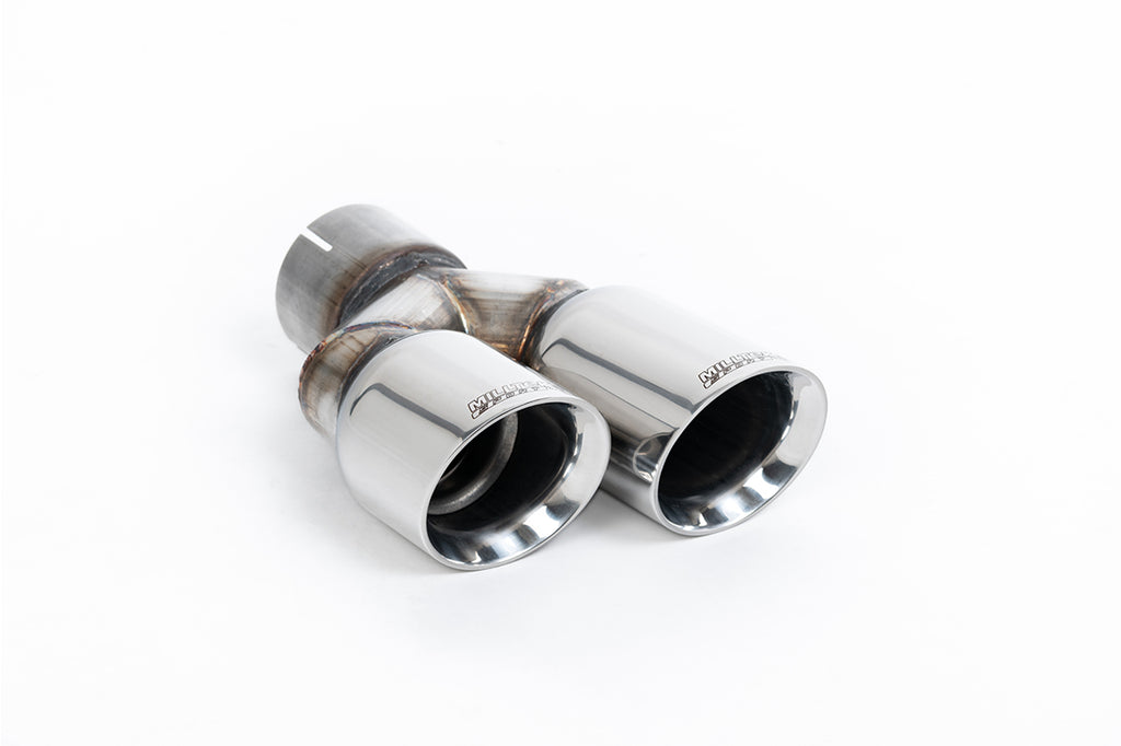 VW Jetta MK6 GLI 2.0T TSI - Resonated (Quieter) Turbo-Back Exhaust System with HJS Catalyst with Twin Polished Tips