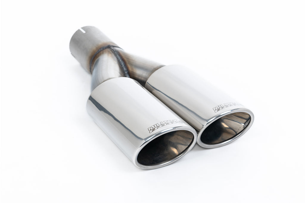 VW Caddy 2.0 TDI (non Maxi Models) - Resonated (Quieter) DPF-Back Exhaust System with Twin Polished Oval Tips