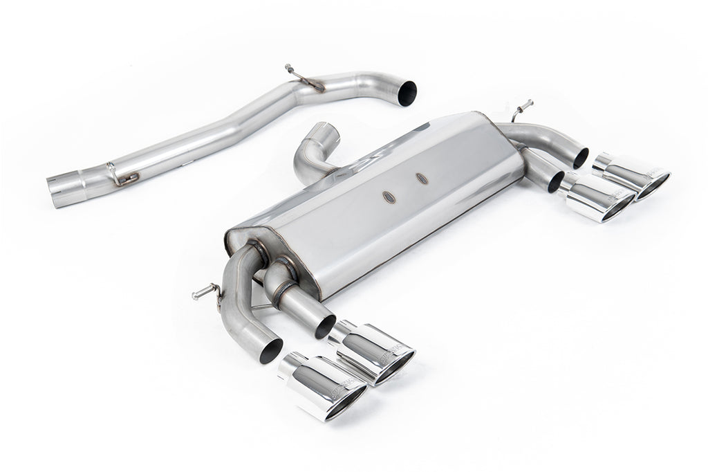 VW Golf R MK7 2.0 TSI (76.2mm systems) - Non-Resonated RACE (Louder) Cat-Back Exhaust System with Polished Oval Tips