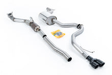 Load image into Gallery viewer, VW Jetta MK6 GLI 2.0T TSI - Resonated (Quieter) Turbo-Back Exhaust System with HJS Catalyst &amp; Twin Cerakote Black Tips