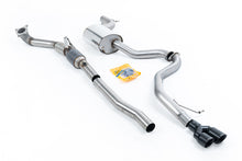 Load image into Gallery viewer, VW Jetta MK6 GLI 2.0T TSI - Resonated (Quieter) Turbo-Back Exhaust System with Hi-Flow Sports Catalyst &amp; Twin Cerakote Black Tips