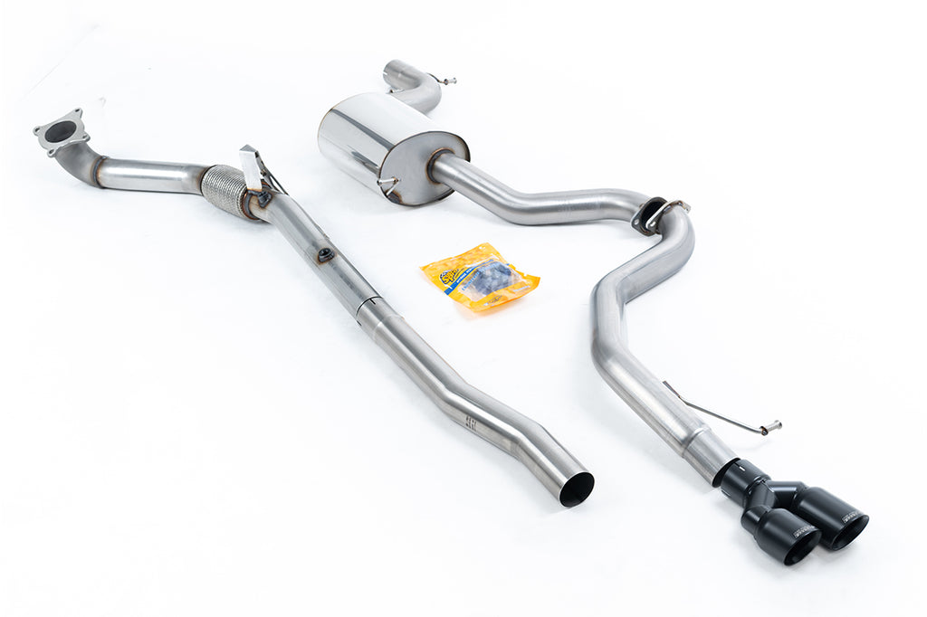 VW Jetta MK6 GLI 2.0T TSI - Resonated Turbo-Back Exhaust System with Catalyst Delete