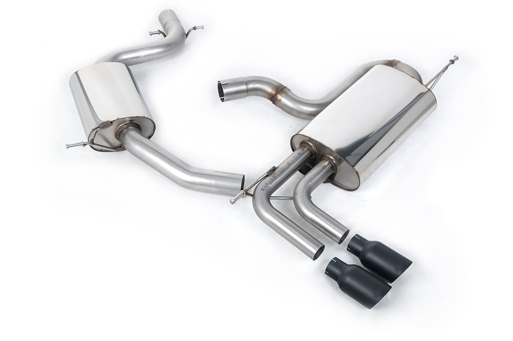 VW Golf Mk5 GTi Edition 30 2.0T - Resonated (Quieter) Cat-Back Exhaust System with Cerakote Black Tips