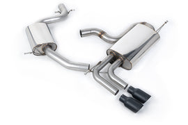 VW Golf Mk5 GTi Edition 30 2.0T - Resonated (Quieter) Cat-Back Exhaust System with Cerakote Black Tips