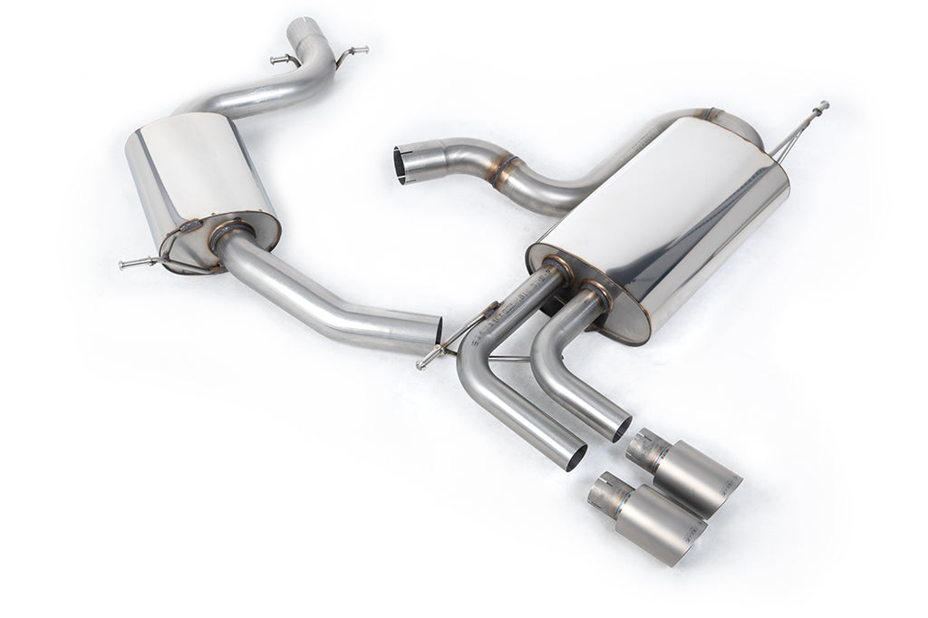 VW Golf Mk5 GTi Edition 30 2.0T - Resonated (Quieter) Cat-Back Exhaust System with Titanium Tips
