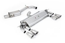 Load image into Gallery viewer, VW Golf R MK7 2.0 TSI (76.2mm systems) - Resonated (Quieter) Cat-Back Exhaust System with Titanium GT-100 Round Trims