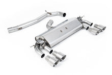 Load image into Gallery viewer, VW Golf R MK7 2.0 TSI (76.2mm systems) - Non-Resonated (Louder) Cat-Back Exhaust System with Titanium GT-100 Round Trims