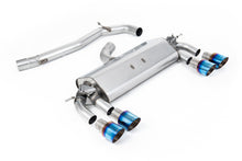 Load image into Gallery viewer, VW Golf R MK7 2.0 TSI (76.2mm systems) - Non-Resonated (Louder) Cat-Back Exhaust System with Burnt Titanium GT-100 Round Trims