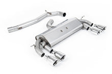 Load image into Gallery viewer, VW Golf R MK7 2.0 TSI (76.2mm systems) - Non-Resonated RACE (Loudest) Cat-Back Exhaust System with Polished GT-100 Round Trims