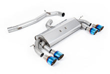 Load image into Gallery viewer, VW Golf R MK7 2.0 TSI (76.2mm systems) - Non-Resonated RACE (Louder) Cat-Back Race Exhaust System with  Burnt Titanium GT-100 Round Trims