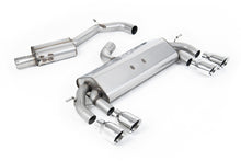 Load image into Gallery viewer, VW Golf R MK7 2.0 TSI (76.2mm systems) - Resonated RACE (Quieter) Cat-Back Exhaust System with Polished GT-100 Round Trims