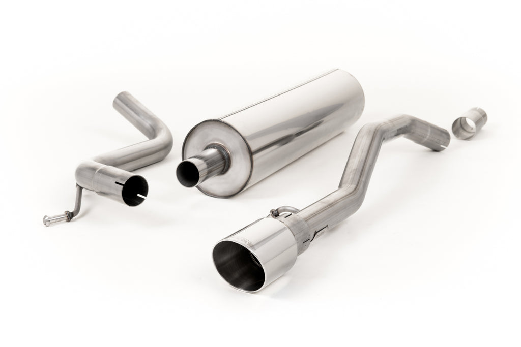 VW Up GTI 115ps &amp; 1.0TSI 90ps - Resonated (Quieter) Cat-Back Exhaust System with GT-90 Polished Trim