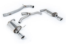 Load image into Gallery viewer, VW Golf 2.0TFSI Mk7 - Non-Resonated (Louder) Cat-Back Exhaust System with Polished GT-100 Trims